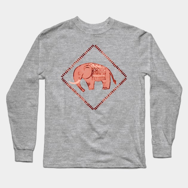 Elephant Long Sleeve T-Shirt by Olooriel